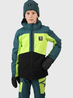 Discount Brunotti Aratiny Jongens Ski Jas | Fuel Green