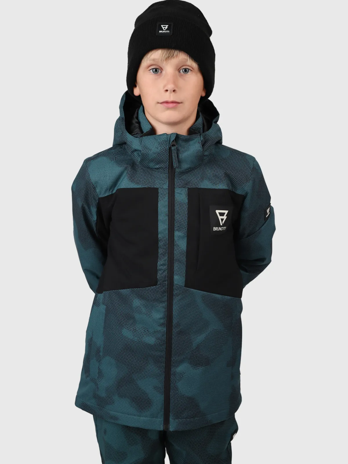 Clearance Brunotti Aratiny-Gradient Jongens Ski Jas | Fuel Green