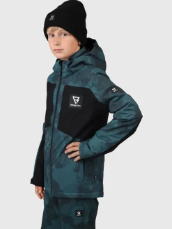 Clearance Brunotti Aratiny-Gradient Jongens Ski Jas | Fuel Green