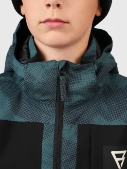 Clearance Brunotti Aratiny-Gradient Jongens Ski Jas | Fuel Green