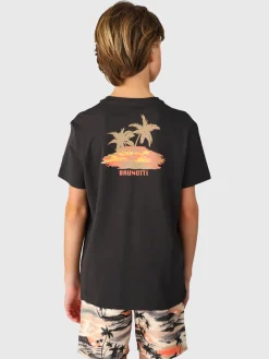 Hot Brunotti Archian Boys T-shirt | Pirate Black PirateBlack