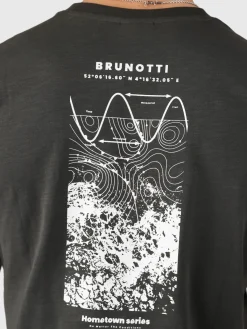 Sale Brunotti Arlo Heren T-shirt | Pirate Black