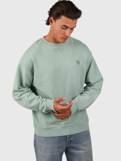 Fashion Brunotti Beachwash Men Sweater | Bottle Green BottleGreen