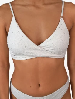 Sale Brunotti Bella-Broderie Dames Bralette Bikini | Snow