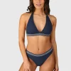 New Brunotti Bell-Rib Dames Bikini Halter Top | Indigo Blue