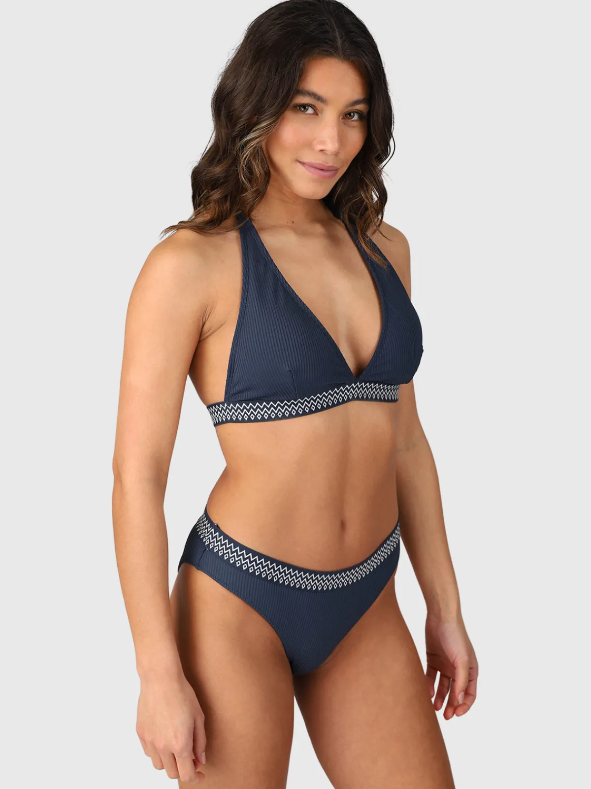 New Brunotti Bell-Rib Dames Bikini Halter Top | Indigo Blue