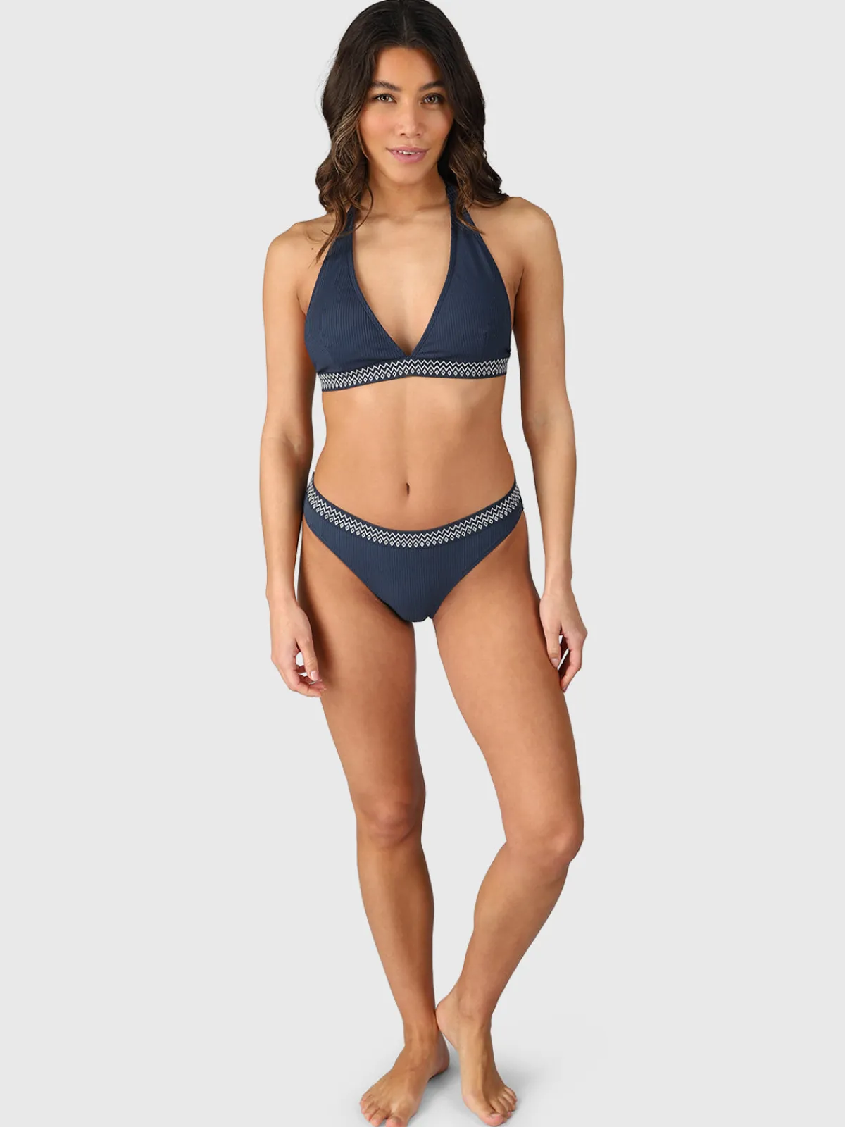 New Brunotti Bell-Rib Dames Bikini Halter Top | Indigo Blue