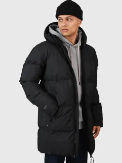 Discount Brunotti Bigmain Heren Lange Puffer Jas | Zwart Black