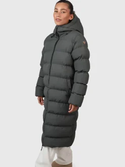 Hot Brunotti Bigsur Dames Lange Puffer Jas | Mud Green