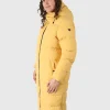 New Brunotti Bigsur Dames Lange Puffer Jas | Geel