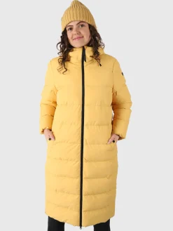 New Brunotti Bigsur Dames Lange Puffer Jas | Geel