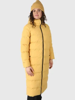 New Brunotti Bigsur Dames Lange Puffer Jas | Geel