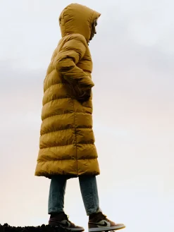 New Brunotti Bigsur Dames Lange Puffer Jas | Geel