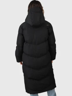 Clearance Brunotti Bigsury Dames Lange Puffer Jas | Zwart
