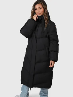 Clearance Brunotti Bigsury Dames Lange Puffer Jas | Zwart