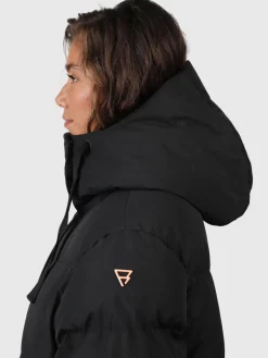 Clearance Brunotti Bigsury Dames Lange Puffer Jas | Zwart