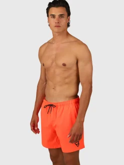 Discount Brunotti Bru-conic Heren Zwemshort | Neon Oranje Pink