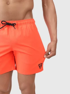 Discount Brunotti Bru-conic Heren Zwemshort | Neon Oranje Pink