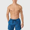 Outlet Brunotti Bru-conic-Reflection Men Swim Shorts | Night Blue NightBlue