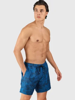 Outlet Brunotti Bru-conic-Reflection Men Swim Shorts | Night Blue NightBlue