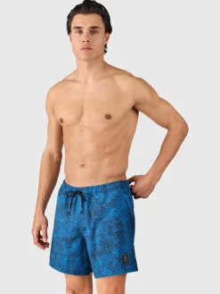 Outlet Brunotti Bru-conic-Reflection Men Swim Shorts | Night Blue NightBlue