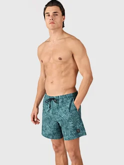Online Brunotti Bru-conic-Reflection Men Swim Shorts | Fuel Green FuelGreen