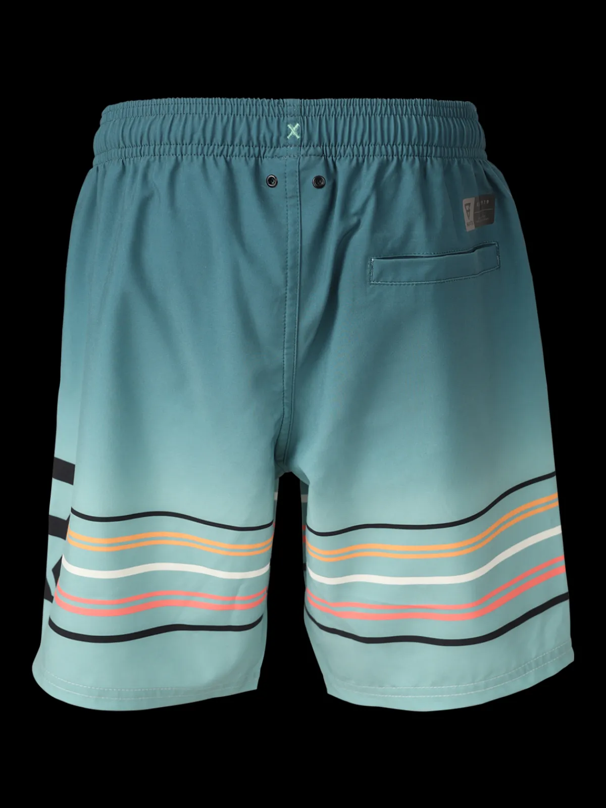 Outlet Brunotti Bru-conicy-Gradient Stripe Boys Swim Shorts | Bottle Green BottleGreen
