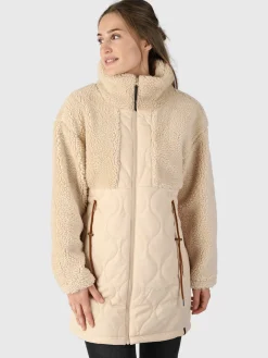 Discount Brunotti Cecile Dames Teddy Jas | Wit