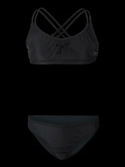 Outlet Brunotti Ceralia Meisjes Bralette Bikini Set | Zwart