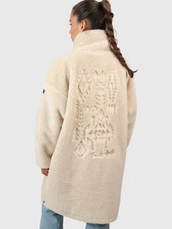 Best Brunotti Cervinia Dames Lange Oversized Teddy Fleece Jas | Canvas