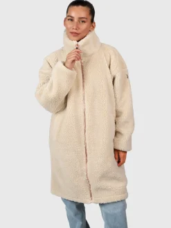 Best Brunotti Cervinia Dames Lange Oversized Teddy Fleece Jas | Canvas
