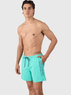 Outlet Brunotti Cester Heren Zwemshorts | Caribbean Green CaribbeanGreen