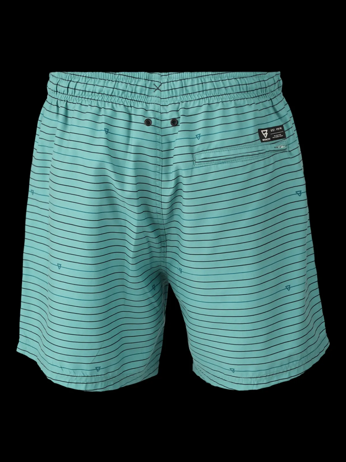 Fashion Brunotti Cester-Stripe Heren Zwemshort | Bottle Green BottleGreen
