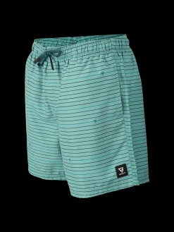 Fashion Brunotti Cester-Stripe Heren Zwemshort | Bottle Green BottleGreen