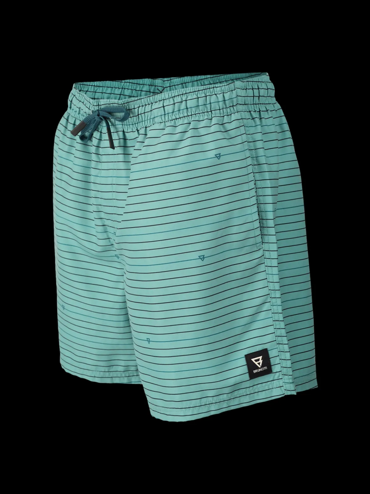 Fashion Brunotti Cester-Stripe Heren Zwemshort | Bottle Green BottleGreen
