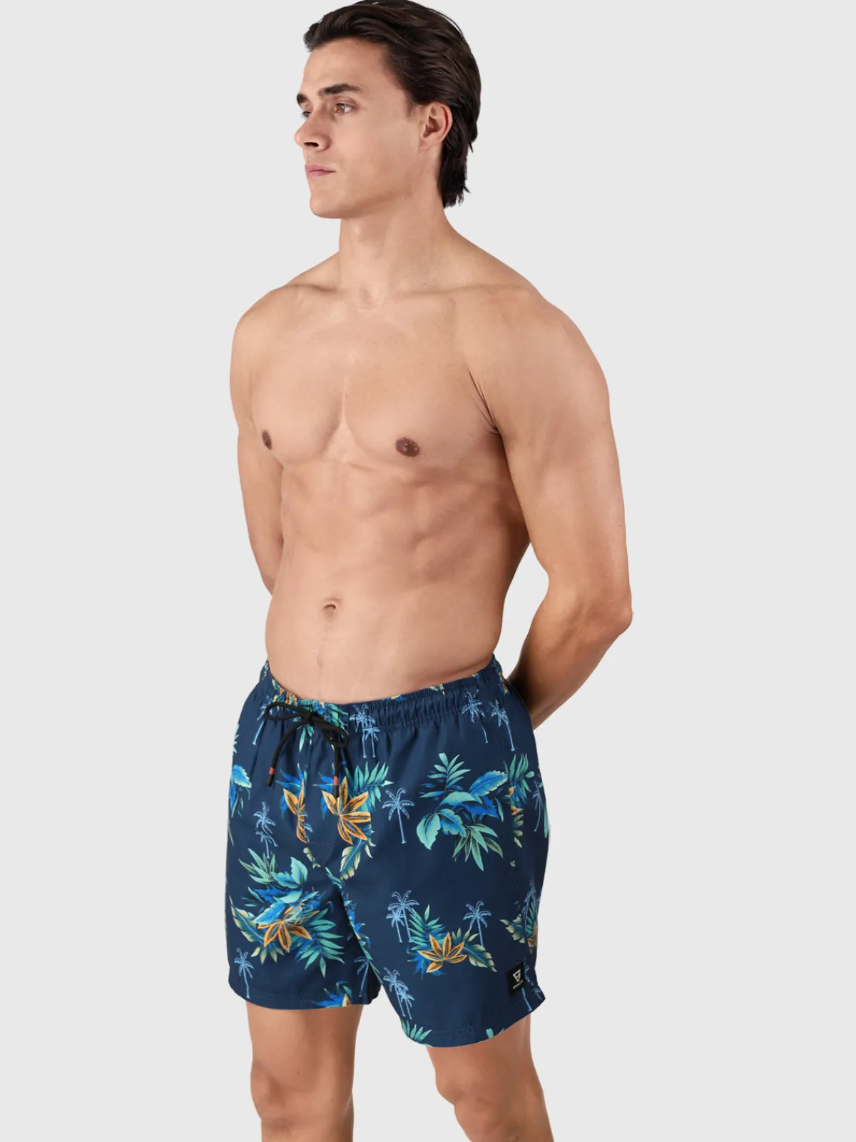 Hot Brunotti Cester-Tropicana Heren Zwemshort | Night Blue NightBlue