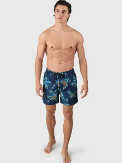 Hot Brunotti Cester-Tropicana Heren Zwemshort | Night Blue NightBlue