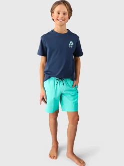 New Brunotti Cestery Boys Swim Shorts | Caribean Green