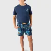 Online Brunotti Cestery-Tropical Boys Swim Shorts | Night Blue