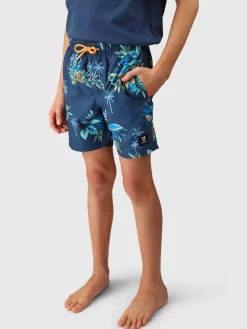 Online Brunotti Cestery-Tropical Boys Swim Shorts | Night Blue