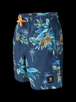 Online Brunotti Cestery-Tropical Boys Swim Shorts | Night Blue
