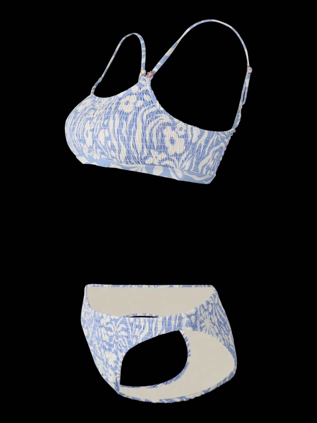 Online Brunotti Cruzin-Swirl Dames Bralette Bikini | Bluebell