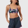 New Brunotti Cruz-Tropicana Dames Bralette Bikini Top | Indigo Blue
