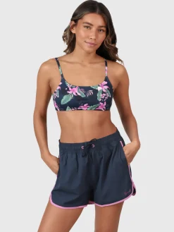 New Brunotti Cruz-Tropicana Dames Bralette Bikini Top | Indigo Blue