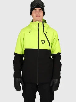 Fashion Brunotti Curtis Heren Ski Jas | Electric ElectricenBlackYellowenGreen