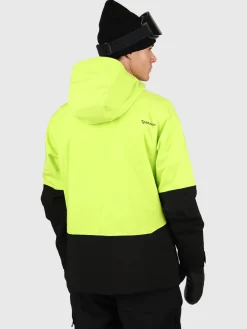 Fashion Brunotti Curtis Heren Ski Jas | Electric ElectricenBlackYellowenGreen