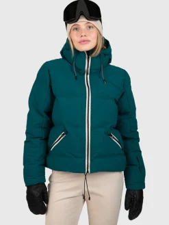 Best Brunotti Cypress Dames Puffer Ski Jas | Evergreen EvergreenGreen
