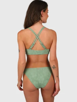New Brunotti Delphine-Jacquard Dames Bralette Bikini | Eucalyptus