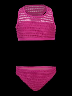 Clearance Brunotti Eleny Meisjes Sport Bikini Set | Magenta Zwart
