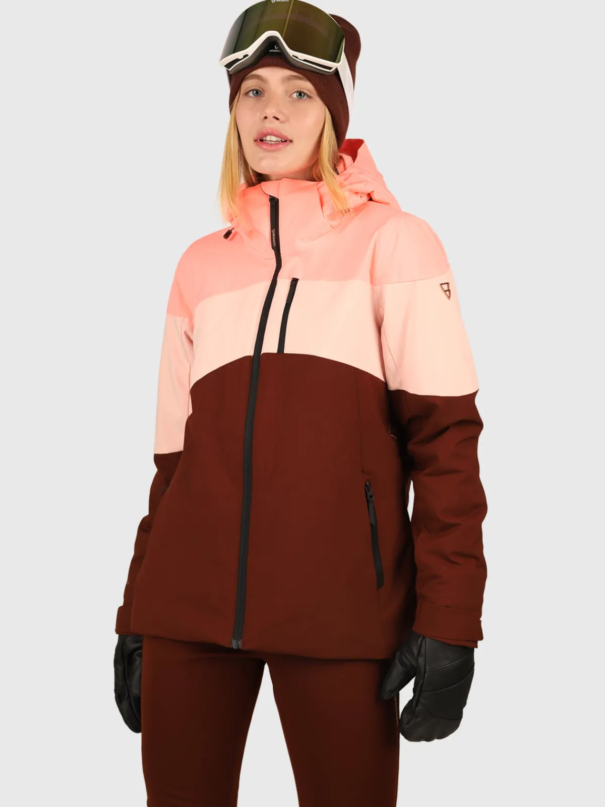 Outlet Brunotti Fastonia Dames Ski Jas | Port SoftPinkenPortRedenPink